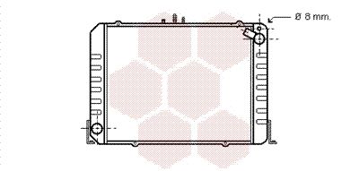 VAN WEZEL Radiaator,mootorijahutus 53002215